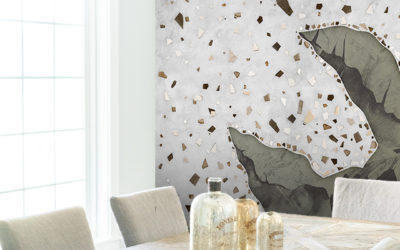 Three areas of a restaurant where to place wallpaper